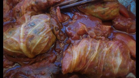 S1 Edition #34 CLASSIC POLISH Stuffed Cabbage Grandmother-Style (Poland Cuisine)