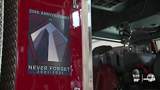 Local firefighters thanked on 20th anniversary of 9/11 with simple gesture