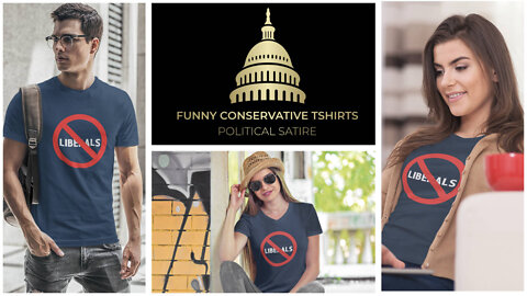 Funny Conservative TShirts - NO LIBERALS
