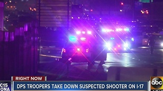 Investigation continues Tuesday into officer involved shooting along I-17