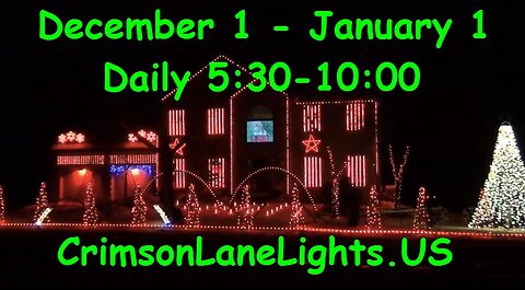 Sandstorm by Darude Lightorama Powered Crimson Lane Lights 2022 Christmas Light Show
