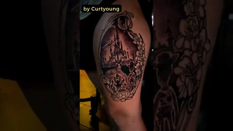 Stunning Tattoo by Curtyoung #shorts #tattoos #inked #youtubeshorts