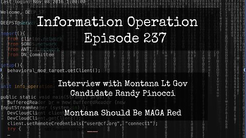 IO Episode 237 - Montana Lt Gov Candidate Randy Pinocci 4/30/24