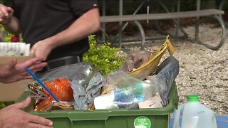 Reducing food waste and recycling can help the environment