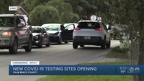 Long lines continue at Palm Beach County COVID testing sites