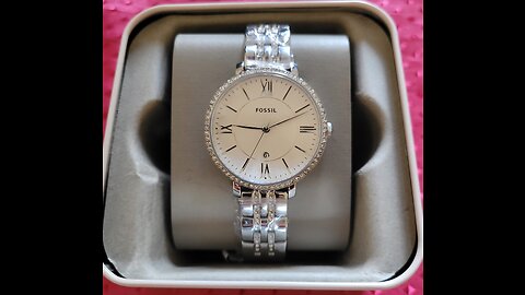 Unboxing my new watch Fossil watch Es3545 Ladies watch real on amazon model review stainlesssteel