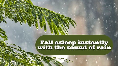 Fall asleep instantly with the sound of rain