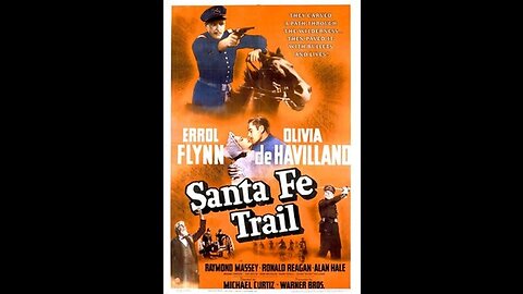 Western, War Movie | Santa Fe Trail (1940) Errol Flynn, Ronald Reagan COLORIZED Full Movie