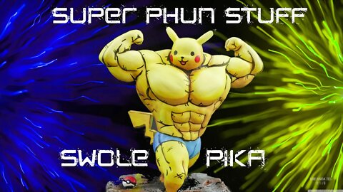 So Swole! Comic Swole Pikachu Mini with Notan Study