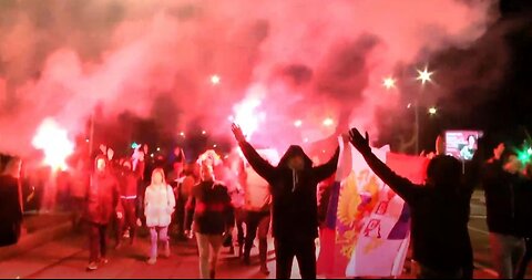 Protests in Belgrade / Serbia as tensions run high between Serbia and Kosovo - 12.12.2022