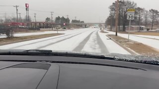 Winter weather impacting Tulsa metro roads