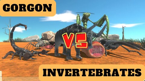 Gorgon vs Giant Invertebrates Units - Animal Revolt Battle Simulator
