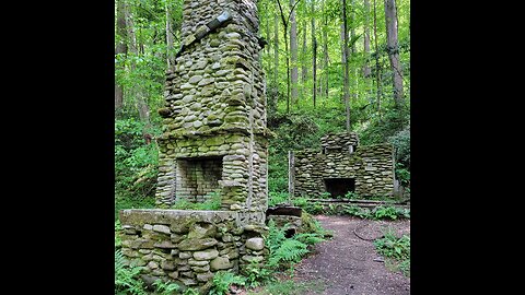 Elkmont Ghost Town Ruins in The Great Smoky Mountains