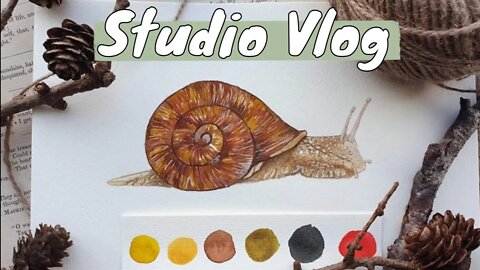 Studio Vlog - What's NEW! | Painting | Snail | Chat
