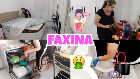 Faxina na casa toda tava precisando //dona de casa em ação // Canal da Mili