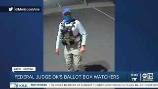 Federal judge OK's ballot box watchers