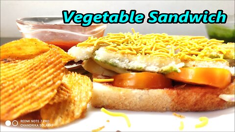 Vegetable sandwich recipes, स्पेशल वेज सैंडविच तवे पर, Street Style Veg Sandwich