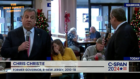 Hilarious. Chris Christie's enormous lunch rally in a cafeteria: "I want your vote, and I promise I will tell you what I think every day."