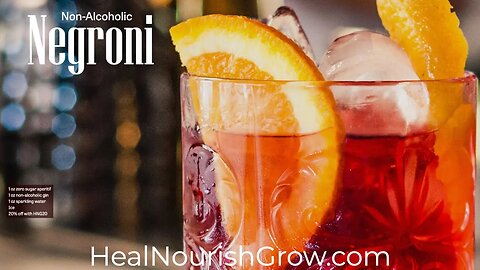 Negroni Mocktail: Sugar Free, Calorie Free, Keto and Delicious