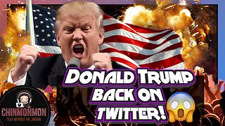 DONALD TRUMP Back On TWITTER!!!