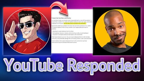 YOUTUBE RESPONDS TO THE ACTMAN AND IT'S BS! #JusticeForActman