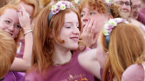 Redheads gather in Netherlands for festival celebrating their hair colour: "I don't feel alone"