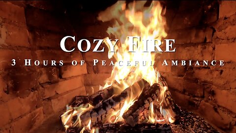 Cozy Fireplace ASMR | Relaxing Nature Sounds of a Roaring Fire