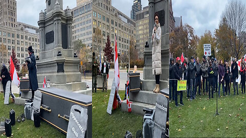 Raw Video: Remembrance Day rally