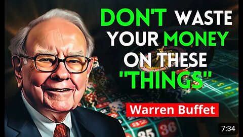 Don't don't lose your time and money ll Warren Buffett.