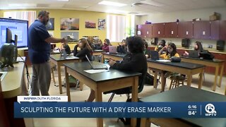 Boca Raton teacher inspiring students with lessons hard to dry erase