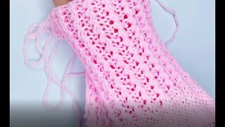 🧶Easy knitting pattern for sleeves