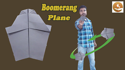 How to Make Boomerang Plane Ver 51 origami boomerang plane