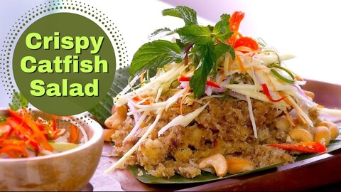 Thai crispy catfish salad recipe