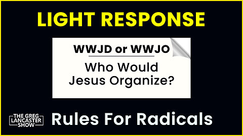 WWJD or WWJO Who Would Jesus Organize