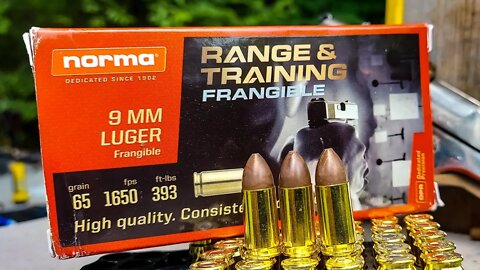 AWESOME Frangible 9mm!!! - Norma Range and Training