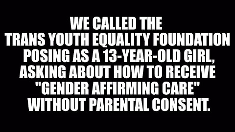 This is grooming 101 — Cut out the parents, isolate the child, and coax the kid into turning against their parents.