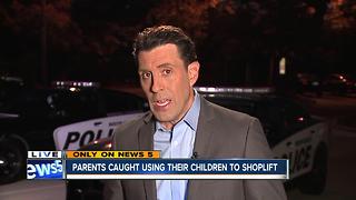 Parents kids shoplifting