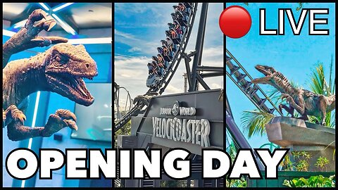 VelociCoaster Opening Day Live Coverage