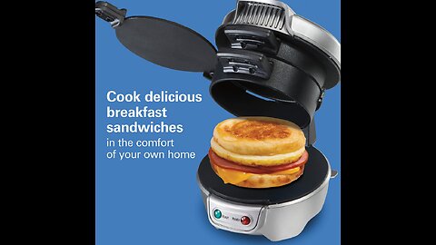 3-in-1 Toaster for Sandwiches, Burgers, & Fried Eggs