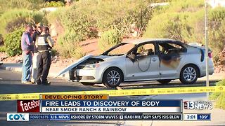 Body discovered inside burned car