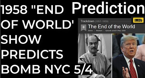 Prediction: END OF THE WORLD TV SHOW = DIRTY BOMB NYC - May 4