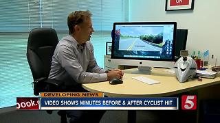 Video Shows Minutes Before And After Cyclist Was Hit