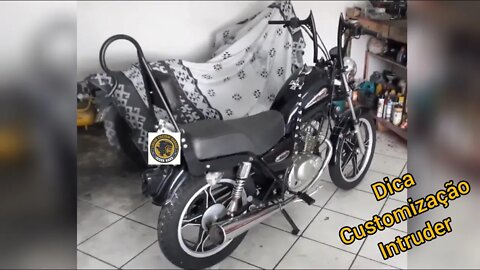 Intruder bobber  Intruder 125 customizada, Intruder 125, Garagem