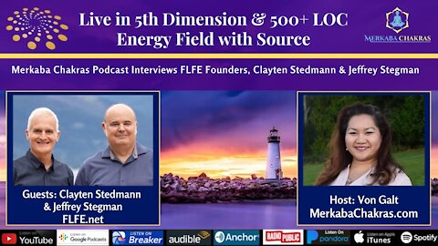 Live in 5D & 500+ LOC Energy Field | Clayten Stedmann & Jeffrey Stegman: Merkaba Chakras Podcast #45