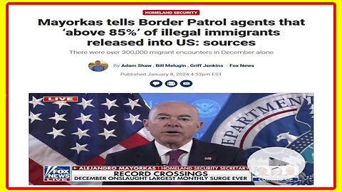 Is Biden Admin Letting Over 85% Of Illegals In US Ep. 1/9/24