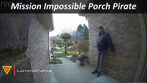 Mission Impossible Porch Pirate Caught on Ring Camera | Doorbell Camera Video