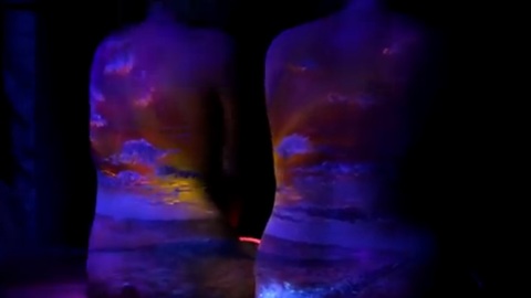 This Artist Creates Incredible UV Black Light Body Painting