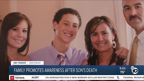 Family promotes awareness after son's death