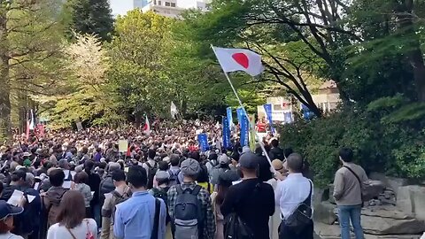 Thousands of people in Japan turn out in massive protest against the WHO and "new world order".