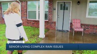 Bixby senior living apartments impacted by rain